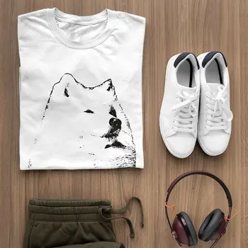Pes Samoyed T Shirt Samoyed T-Shirt Bavlna Tlač Tee Tričko Krátky Rukáv Plus veľkosť Mens Úžasné Tričko