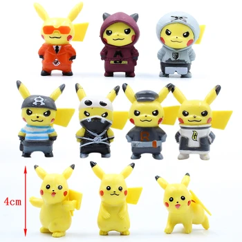 10pcs/set Pokemon Obrázok Pocket Monster Pikachu Hračku Mini Bábiky pre Deti, Darčeky