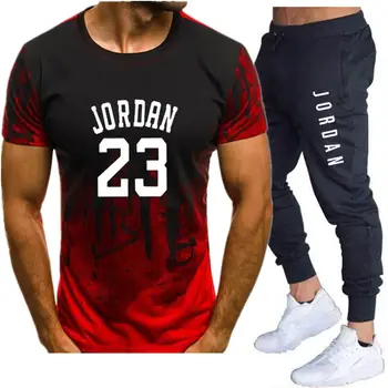 Pánska móda, T-tričko, nohavice, letné 2020 športové oblečenie, pánske oblečenie, Jogging Nosenie, basketbal tričko