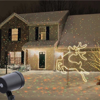 Vonkajšie Vianočné Laserový Projektor Sky Star Fáze Pozornosti Sprchy Krajiny Záhrade Trávnik Svetlo, DJ, Disco Svetlá RG Dekorácie