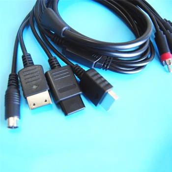 1.8 m AV-S RCA Video, Audio Kábel pre Sega Saturn SS DC pre PS1 PS2 pre SNES N64 pre NGC pre SFC Herné Konzoly Náhradný Kábel
