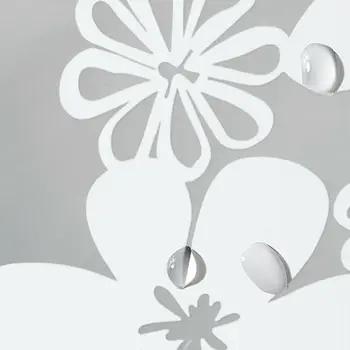 UFRIDAY Nepremokavé Sprchové Závesy Priehľadná Kvetinová Sprchový Záves PEVA Plastové Kúpeľňa Záves, Biely Kvet, Vaňa Opony