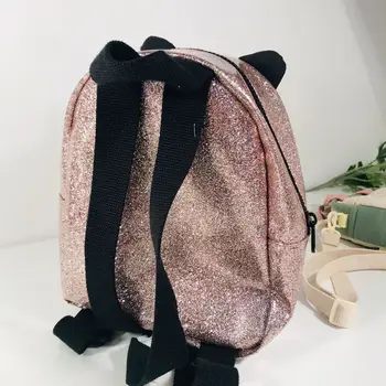 Nový produkt lesklé ružové kožené zvierat mačka plastický mini karikatúra roztomilý batoh