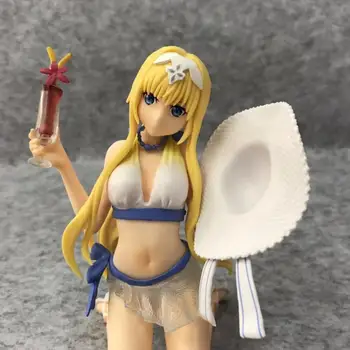 Japonsko, Anime Sword Art Online Alice Syntéza Tridsať PVC Akcie Obrázok Zberateľskú Model Hračka 14 cm