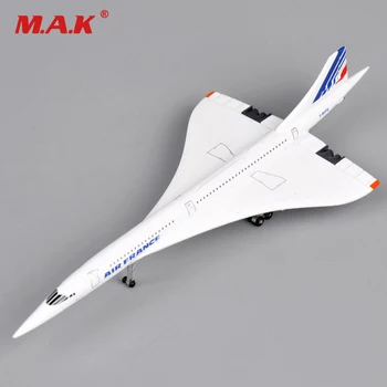 Pre Deti Darček Concorde 1:400 Rozsahu Air France 1976-2003 Diecast Kovové Vozidlá, Biela Mini Lietadiel
