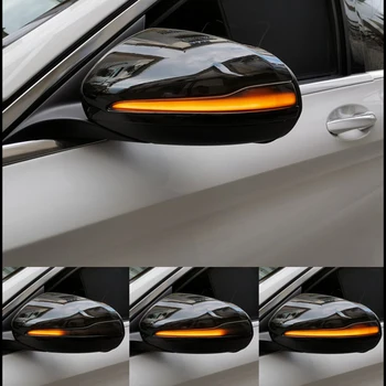 LED Dynamický Zase Signálneho Svetla Tečúcej Vody Blinker Blikajúce Svetlo Na Mercedes Benz C E S GLC W205 X253 W213 W222 V Triede W447