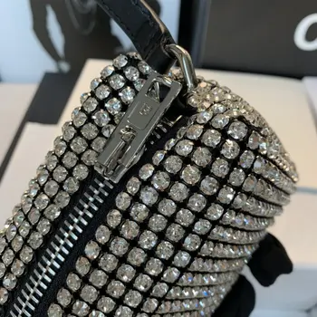 Luxusné Značky Dizajnér Ženy Tašky Drahokamu Taška Biling Blikajúce Diamond Full Mini Tašky Žena V Podpazuší Taška Peňaženky A2