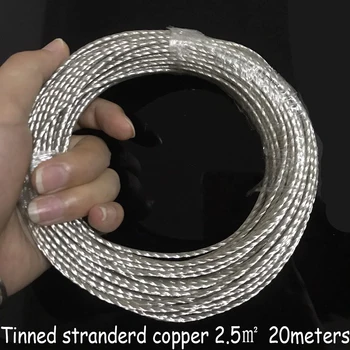 16 štvorcových medi pletená drôt medený holé mäkké pripojenie uzemňovacieho vysoký prúd vodivé pásky plochý medený pás