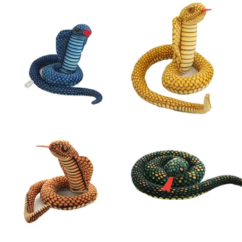 110 simulácia cobra a python had plyšové hračky mäkké vlasy dvanásť Zverokruhu hračky deti vtipné darčeky deti strany hračky WJ229