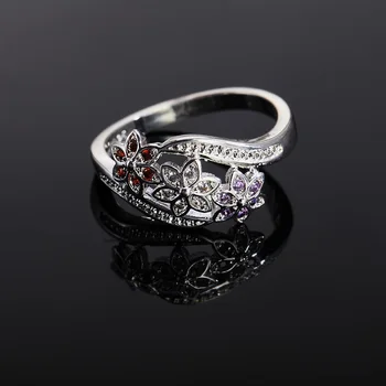 Nové Módne Krúžok 925 Sterling Silver Ring Srdce-K-Srdcu Zirkón Crystal Kráľovná Krúžok Pre Ženy, Svadobné Svadobné Šperky Darček