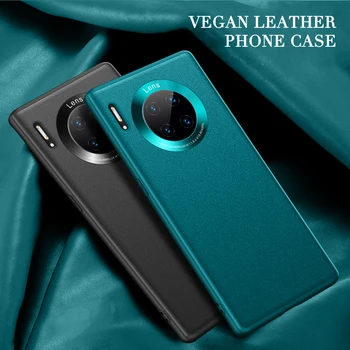 Úradný Skutočné Vegan Koža Telefón puzdro na Huawei Mate 20 30 Pro Real Skin Zadný Kryt Mate20 20Pro Mate30 Mate30Pro 30Pro Taška