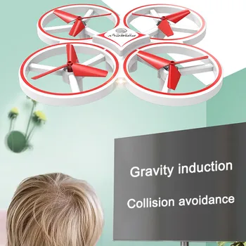 ZF04 RC Mini Quadcopter Indukčné Drone Smart Hodinky Diaľkového Gesto Lietadla UFO Ručné Ovládanie Drone nadmorská Výška Podržte Deti