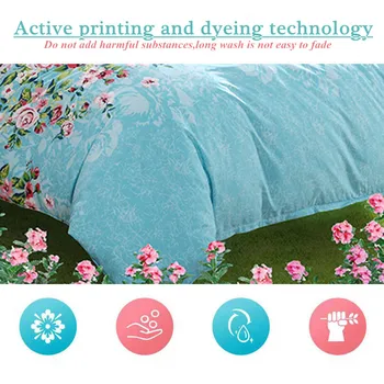 WOSTAR 3D Digitálna Tlač Lebky posteľná bielizeň Sady luxusných domov textil king size postelí nastaviť Kvetinový Lebky Perinu a vankúš