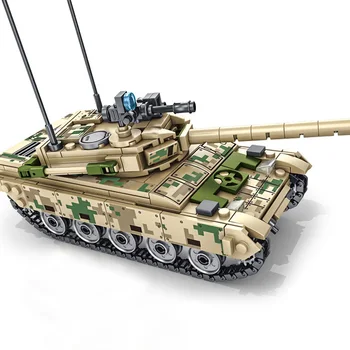 SEMBO 432pcs Vojenské Kapitálu Hlavný Tank Model Stavebné Bloky Model stanovuje Technic WW2 nemeckej Armády Zbraň Tehly Deti Chlapec Hračka