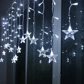 Víla Svetlá LED Záves String Svetlá, Vianočné Dekorácie pre Domov Vianočné Ozdoby, Dekorácie Nový Rok Garland Domova
