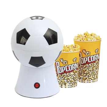 220V Futbal Popcorn Stroj Mini Domácnosti Automatické teplovzdušné DIY Popcorn Maker Stroj Tvorivé Malé Puffing Stroj