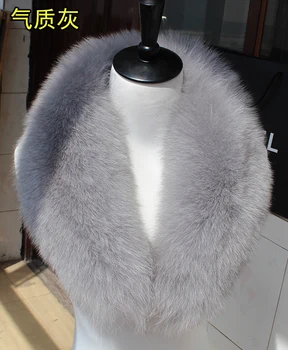 Customerized reálne fox kožušiny šatkou golier unisex kožušiny šatka čierna biela modrá jeden kus kvalitné originálne fox kožušiny golier bundy