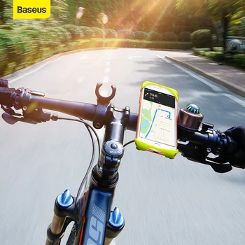 Baseus Požičovňa Telefón Držiak Universal Mobile Mobilný Telefón Majiteľa Anti-shock Bicykli GPS Riadidlá Klip Stojan Mount Držiak Pre iPhone