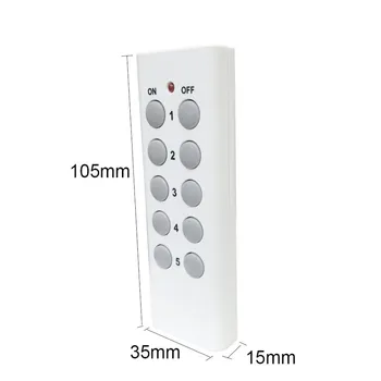 NÁS Zástrčku RF 433mhz Bezdrôtové Diaľkové Ovládanie AC220V elektrickej Zásuvky Svetlo Prepínač Kompatibilný Broadlink RM4 Pro Pre Smart Home