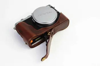 Nové Originálne Kožené Fotoaparát Prípade FujiFilm Fuji X70 X-70 Videa Pol Taška Profesionálne spodný kryt