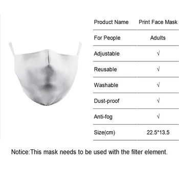 Dúha Unicorn pleťové Masky Roztomilý Umývateľný Textílie Maska Opakovane Dospelých PM2.5 Ochranné Prachu Tlač Masky Vonkajšie Úst-Utlmiť