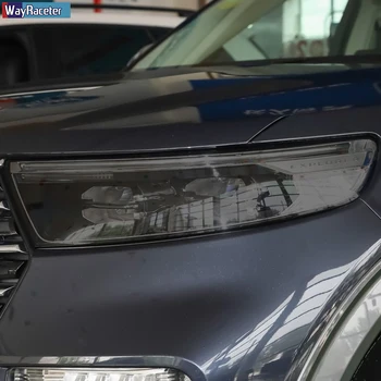 2 Ks Auto Svetlometu Ochranný Film Predné Svetlo Transparentné Údené Black TPU Nálepka Pre Ford Explorer 2020-Na U625 Príslušenstvo