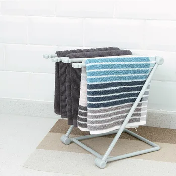 Stojan na kuchynské handry uterák stojan, skladací vertikálny priestor-úsporné ploche úložný stojan vody pohár rack
