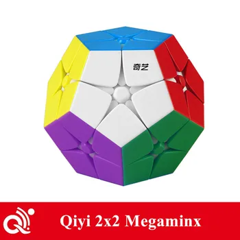 Qiyi 2x2 Megaminx magic cube qiyi 2x2x2 v tvare dvanás ť stena kocky 12 stranný rýchlosť puzzle kocky