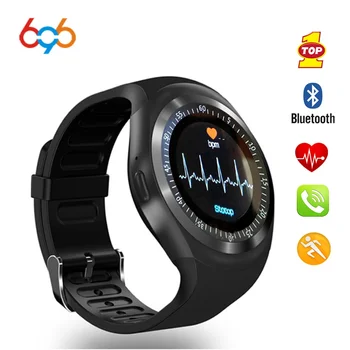 696 NOVÝ Šport, smart hodinky Y1HR smart hodinky mužov Fitness Tracker inteligentný náramok Informačný Displej