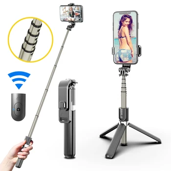 Selfie Stick Bluetooth Integrovaný Mini Statív Selfie Stick Hliníkovej Zliatiny Mobilný telefón Selfie Artefakt Youtobe Tiktok pre Android