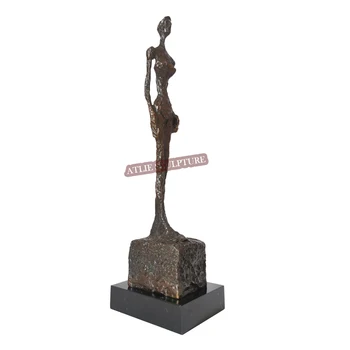 Giacometti Umelecké Reprodukcie Stojí Ženská Kostra Socha Figúrka Bronz Abstraktné Klasického Sochárstva Cenné Zbierky
