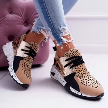 2020 Letné Horúce Dáma Topánky Ženy Tenisky Leopard Oka Dych Ženy Beží Ženské Topánky Vonkajšie Ploché Platformu Zapatos Mujer