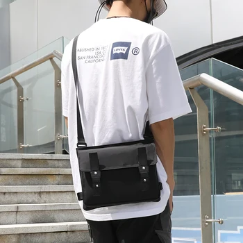 Fyuze nové pánske Poštár Taška Messenger Taška pánske nepremokavé nylon messenger taška módu bežné kórejský kríž taška cez rameno