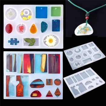 Živica Formy DIY Kit pre Šperky, Takže Prívesok, Náušnice, Náhrdelník Dekorácie, Šperky Rack DIY, s Meraním Pohár