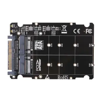 2 v 1 M. 2 NVMe SATA-Bus NGFF SSD PCI-e U. 2 SFF-8639 Adaptéra PCIe M2 Converter Ploche Počítača