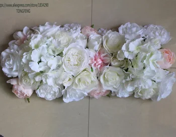 TONGFENG 24pcs/veľa Mixcolor Svadobné 3D kvetinové steny Umelého hodvábu ruže, pivónia svadobné pozadie dekorácie kvet runner svadbu