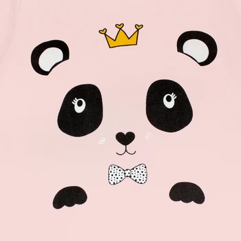 Baby Dievčatá Oblečenie Sady Deti Panda Vytlačené Oblečenie Detí Sleepwear Chlapčenské Pyžamo Krátky Rukáv tričko + Nohavice 2 ks oblečenie pre voľný čas
