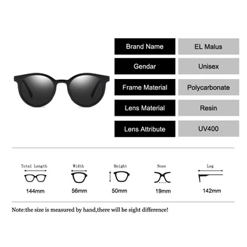 [EL Malus]Okrúhlym Rámom slnečné Okuliare Ženy Pánske Retro Červená Žltá Objektív, Zrkadlo, Ružové a Fialové Odtiene Sexy Dámske Slnečné Okuliare Oculos