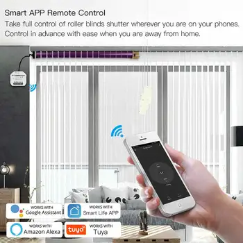 WiFi Mini Smart Opony Switch Modul Rolety Uzávierky Motor Smart Život Tuya APLIKÁCIU Diaľkové Ovládanie Práce s Alexa Domovská stránka Google