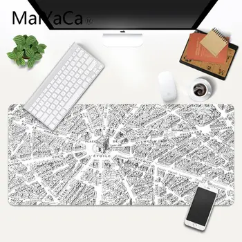 MaiYaCa Jednoduchý Dizajn Paríž biely mapu hráč hrať rohože Mousepad Gaming Mouse Mat xl xxl 800x300mm pre world of warcraft