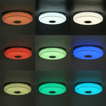 Bluetooth LED Stropné svietidlo 34/39 cm RGB Hudby Speeker Stmievateľné Lampa nástenný Spínač+Mobile APP Control+Diaľkové Ovládanie Domov