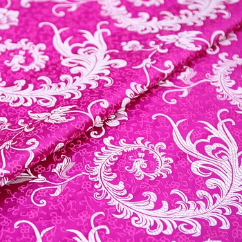 Brocade textílie imitácia hodvábne tkaniny kvet tkaniny pre šitie satin materiál pre šaty