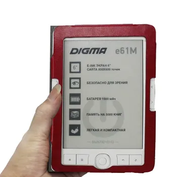 Flip Book obal Pre Digma e61M eReader chrániť kožené puzdro pre r61m Špeciálne vrecko na vak Ručne vyrobené produkt