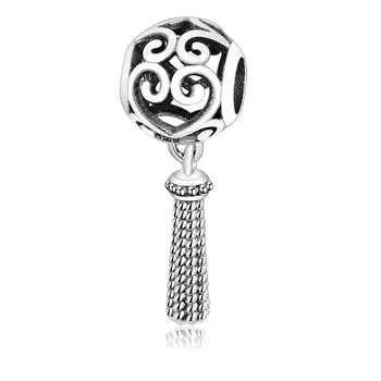 2020 Letnej Kolekcie Srdce Pierko Visieť Kúzlo Hodí Pôvodné Kúzlo Náramok Pandora 925 Sterling Silver DIY Šperky Berloque