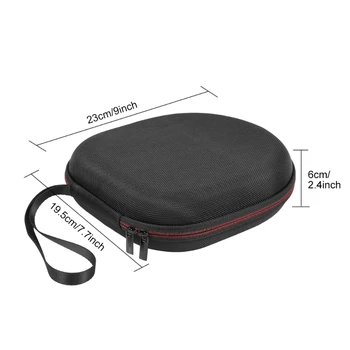 Pevný EVA Vonkajšie Cestovné puzdro, Skladovanie Taška Účtovná Box pre Anker-Soundcore Život Q20 Bezdrôtové Bluetooth Slúchadlá