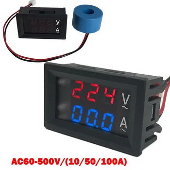 Mini Digitálny Voltmeter Ammeter DC 100V 10A Panel Meter Tester Detektor 0.56