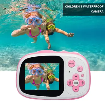 Vodotesný IP68 Deti odfotiť, Fotoaparátu, Full HD 1080P Prenosné Digitálne Video Kamera 2 Palcový LCD Displej Deti Pre Dieťa Štúdia