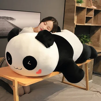 1PC 30/60/85 cm Roztomilý Kreslený Veľké Panda Plyšové Hračky Zlá Panda Vankúš Bábiky Pre Deti, Dievčatá Darček k Narodeninám