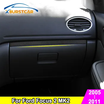 Xburstcar pre Ford Focus 2 MK2 2005 - 2011 LHD ABS Interiéru Auta Skladovanie Rukavice Box Dekorácie Výbava Nálepky Príslušenstvo