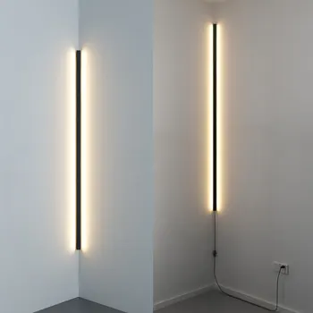 Moderné Led Rohu Nástenné Svietidlo Spálňa Minimalistický Line Wall Svetlá pre Domova Obývacia Izba, Kúpeľňa Stenu Sconce Svietidlá